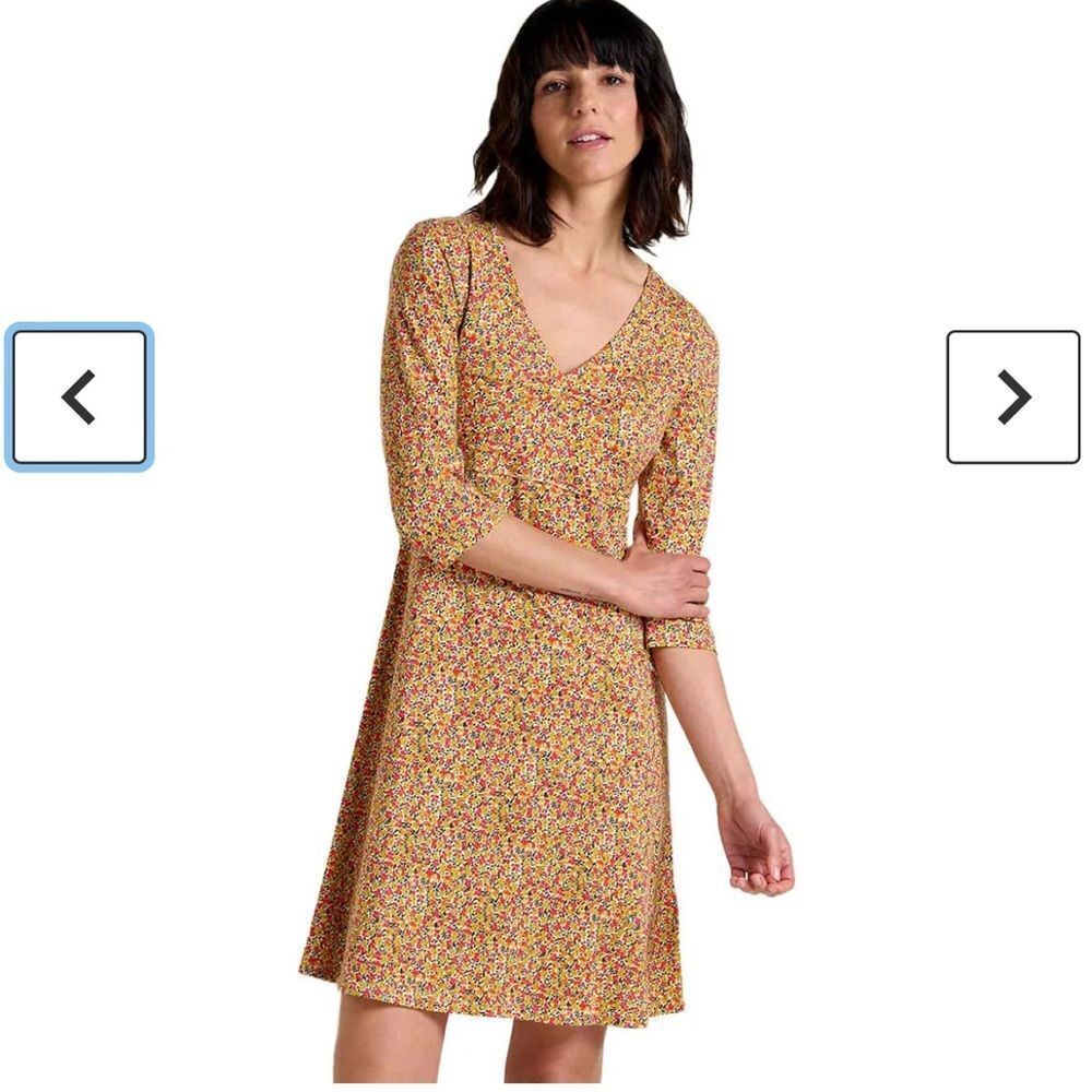 Toad&Co Rosalinda 3/4 Sleeve DressL
